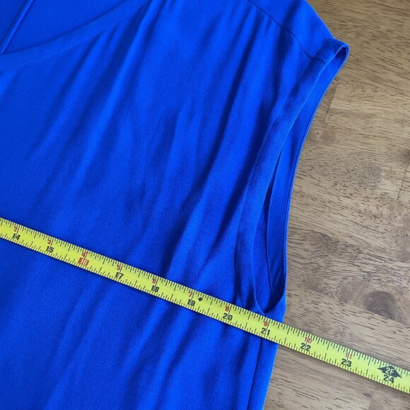 Size Small/Petite Eileen Fisher royal blue silk tunic - Picture 6 of 8